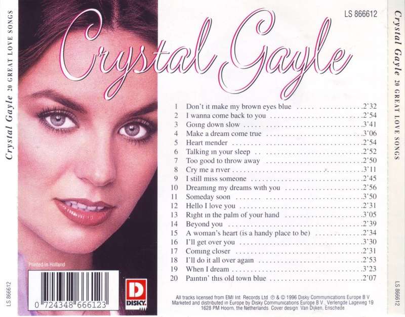 CRYSTAL GAYLE - 20 great love songs (CD) LS 866612 NM