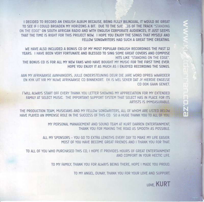 KURT DARREN - Smiling back (double CD) (scuffing on booklet) selbcd 806 (R25 SALE)