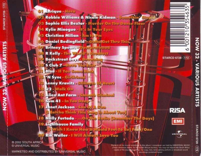 NOW 32 (SA) - Compilation (CD) STARCD 6728 EX