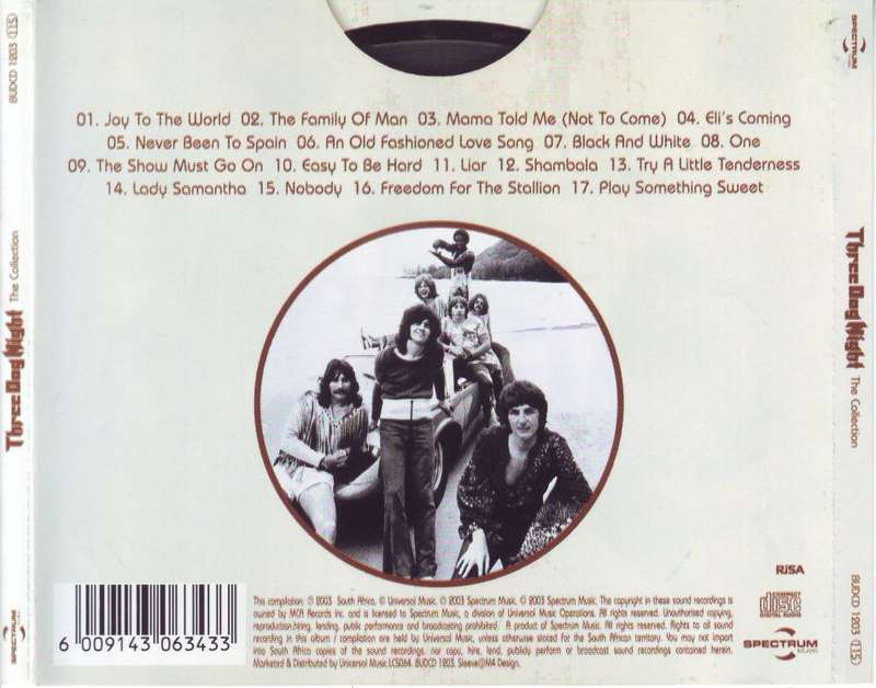 THREE DOG NIGHT - The collection (CD) BUDCD 1203 NM