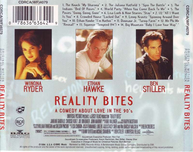 REALITY BITES - Original motion picture soundtrack (CD) CDRCA (WF) 4079 NM-