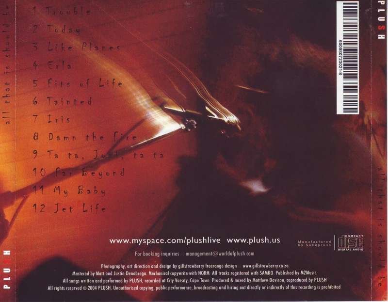 PLUSH - All that is should be (CD) 600980723021-8 NM (R25 SALE)