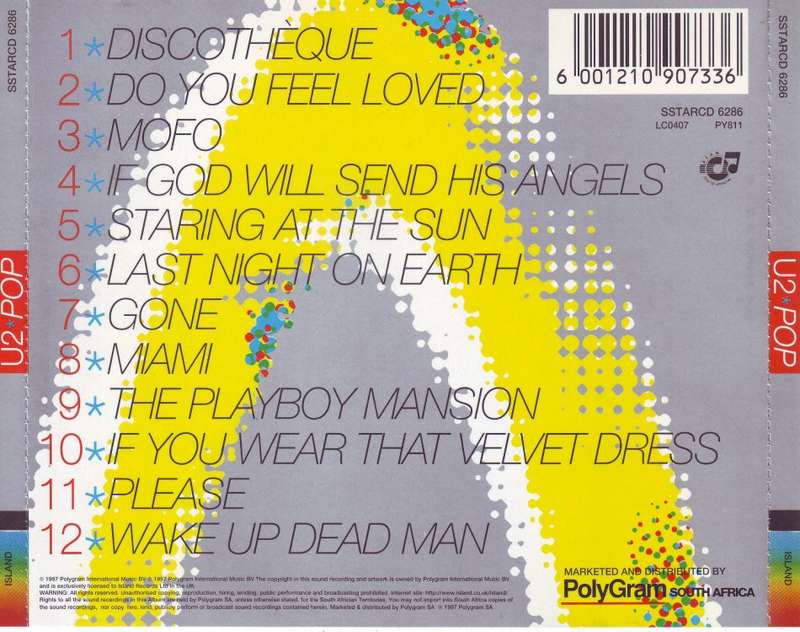 U2 - Pop (CD) SSTARCD 6286 NM-
