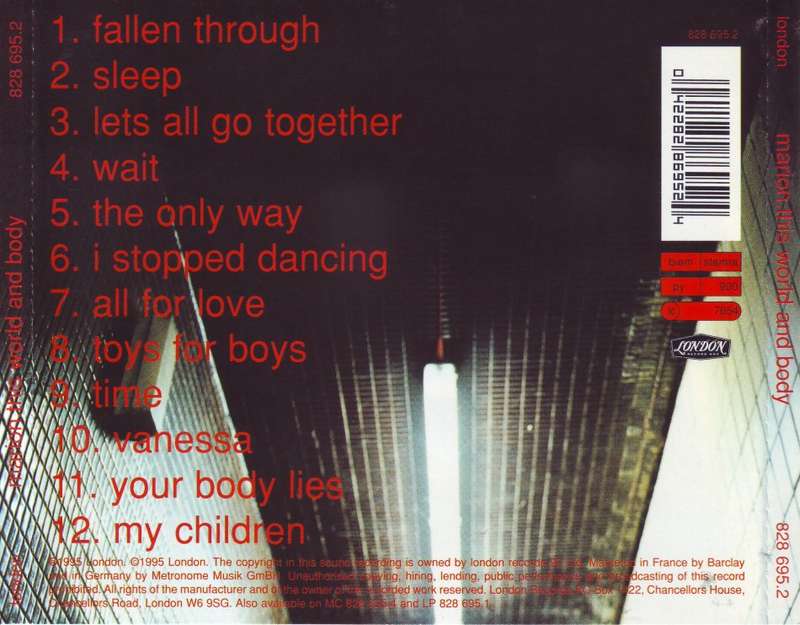 MARION - This world and body (CD) 828 695.2 NM (R25 SALE)