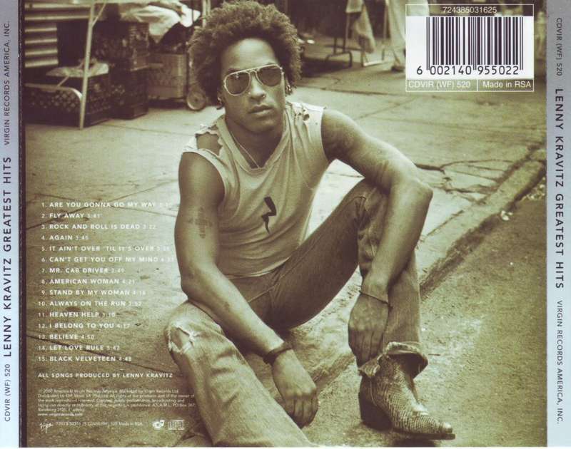 LENNY KRAVITZ - Greatest hits (CD) CDVIR (WF) 520 (FREE BULK SHIPPING)