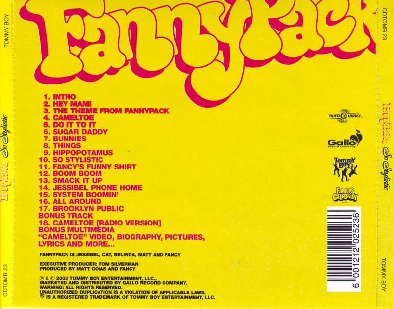 FANNYPACK - So stylistic (CD) CDTOMB 23 NM