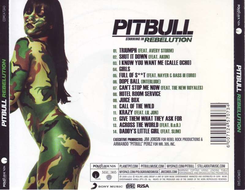 PITBULL - Rebelution (CD) CDRCA 7240 NM (R25 SALE)
