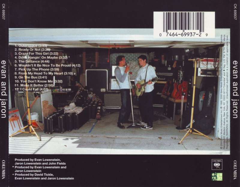 EVAN AND JARON - Evan and Jaron (CD) CK 69937 NM (R25 SALE)