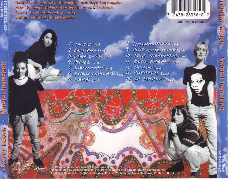 LUSCIOUS JACKSON - Natural ingredients (CD) CDP 7243 8 28356 2 2 NM-
