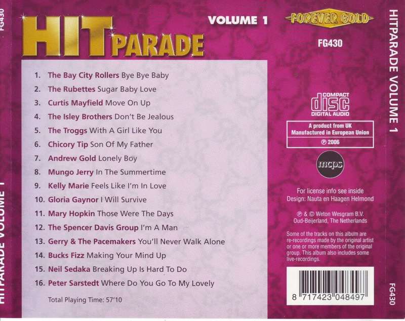 HIT PARADE VOLUME 1 - Compilation (CD) FG430  (FREE BULK SHIPPING)