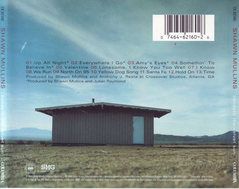 SHAWN MULLINS - Beneath the velvet sun (CD) CK 62160 NM- (R25 SALE)