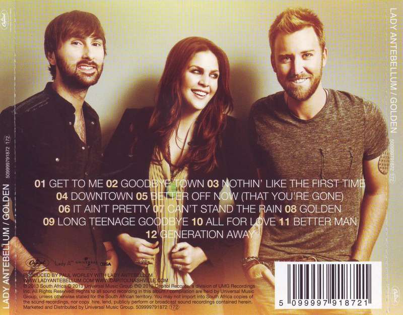 LADY ANTEBELLUM - Golden (CD) 509999791872 NM