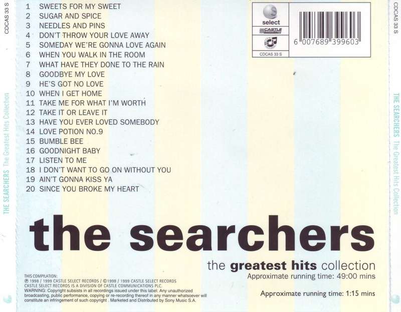 THE SEARCHERS - The greatest hits collection (CD) CDCAS 33 S EX