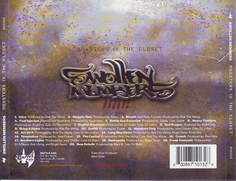 SWOLLEN MEMBERS - Monsters in the closet (CD) BAX1013 NM-
