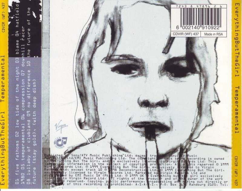 EVERYTHING BUT THE GIRL - Temperamental (CD) CDVIR (WF) 437 EX