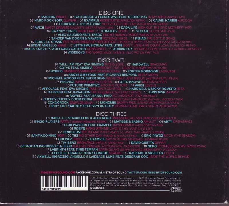EUPHORIA ELECTRONIC DANCE MUSIC - Compilation (3 CD set) MOSCD304 NM