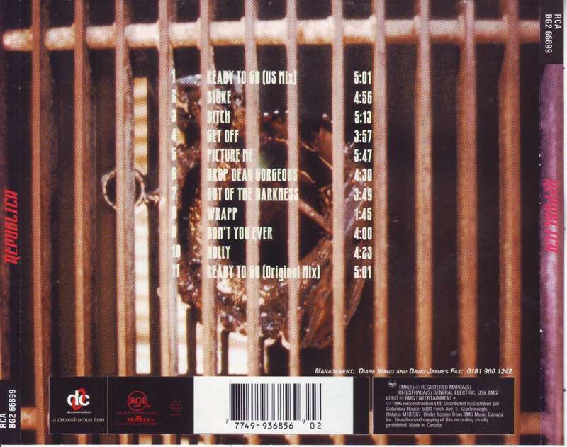 REPUBLICA - Republica (CD, club edition) BG2 66899 EX