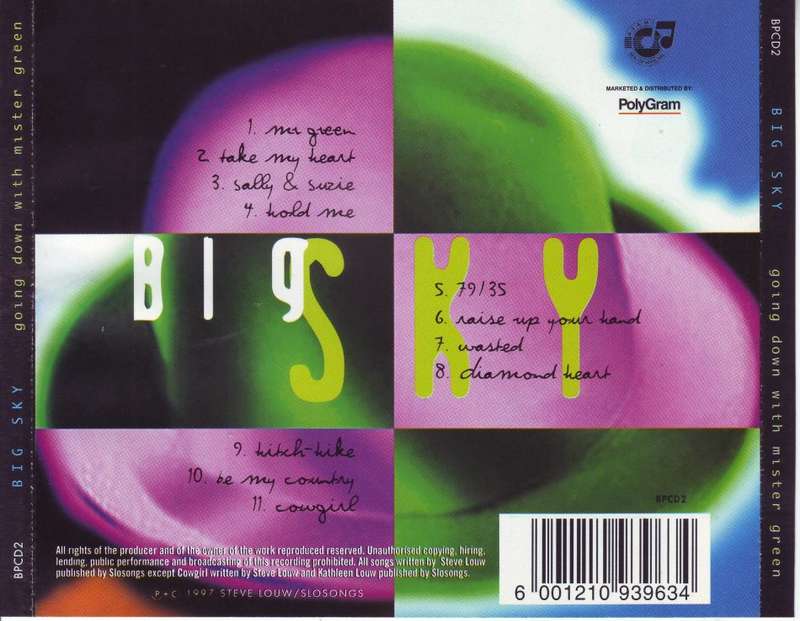 BIG SKY - Going down with mister green (CD) BPCD2 NM