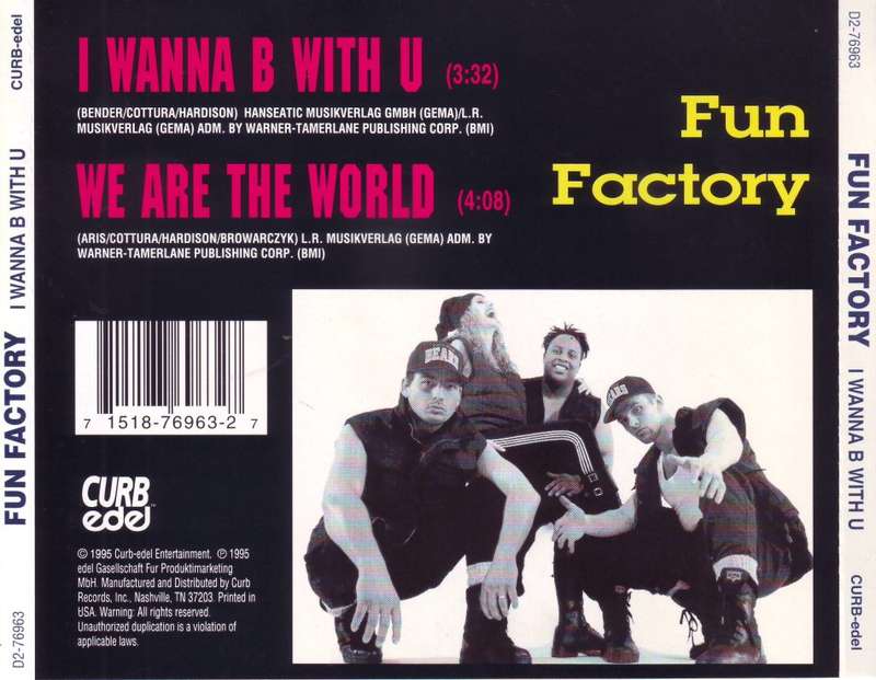 FUN FACTORY - I wanna b with u (2 track CD single) D2-76963