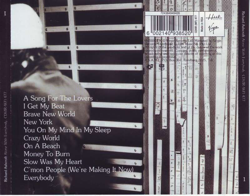 RICHARD ASHCROFT - Alone with everybody (CD) CDVIR (WF) 477 NM