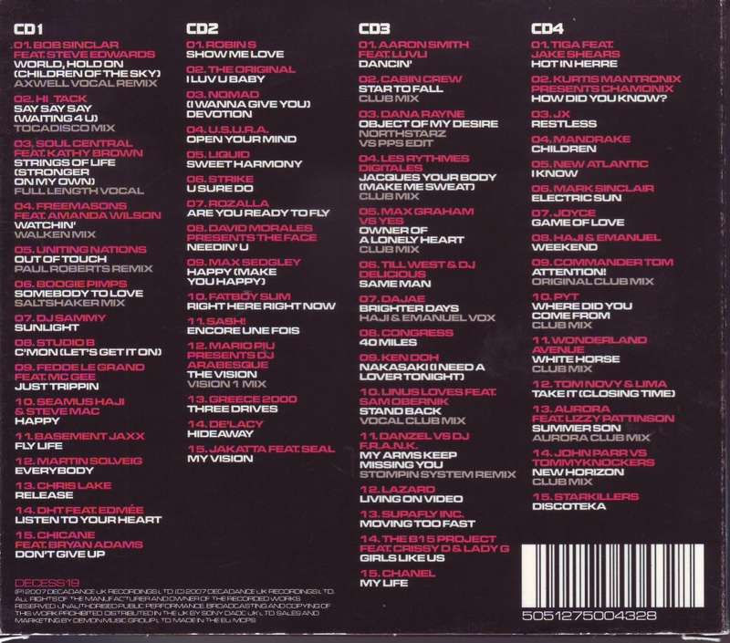THE NO.1 EUPHORIC DANCE ALBUM VOL.2  - Compilation (4 CD set) DECESS19 NM
