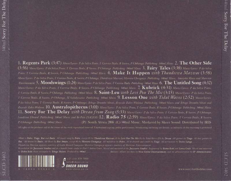340 ML - Sorry for the delay (CD, no cardboard slipcover) SLCD 3402 NM-
