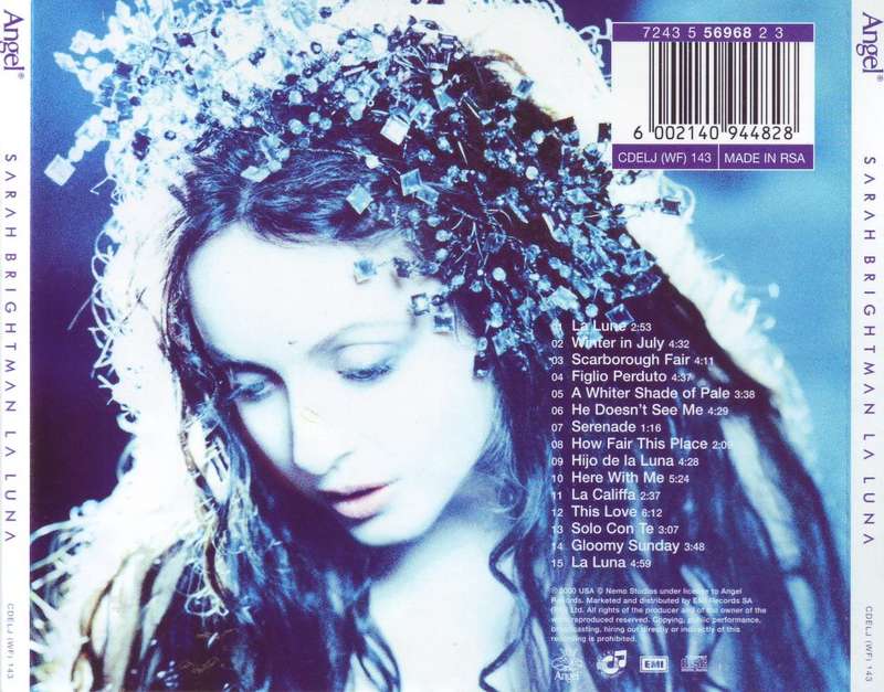 SARAH BRIGHTMAN - La luna (CD) CDELJ (WF) 143 NM-