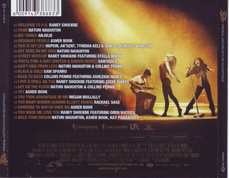 FAME (2009) - Original motion picture soundtrack (CD) STARCD 7383 NM