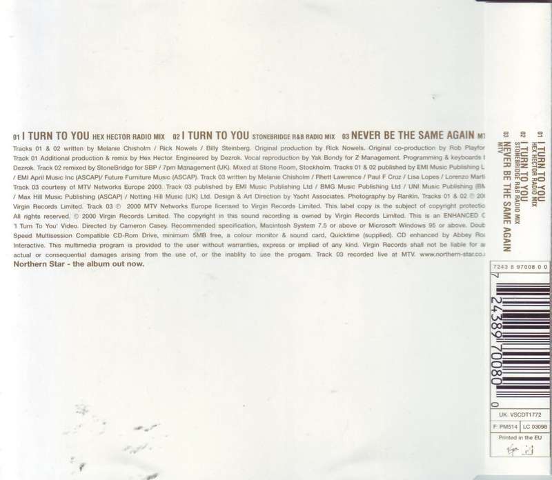 MELANIE C - I turn to you (CD single) VSCDT1772 EX