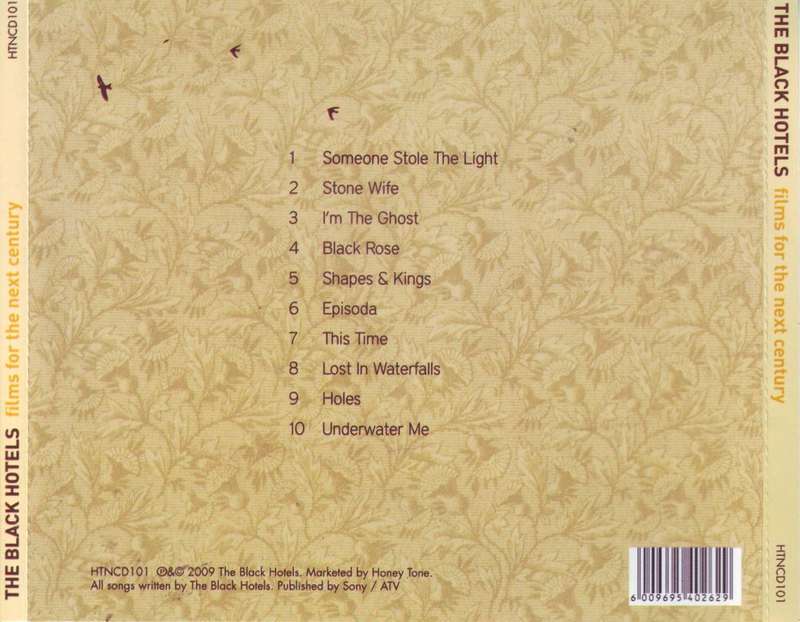 THE BLACK HOTELS - Films for the next century (CD) HTNCD 101 EX (R25 SALE)