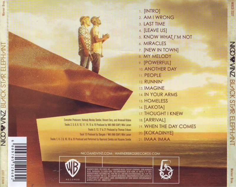 NICO & VINZ - Black star elephant (CD) WBCD 2327 NM