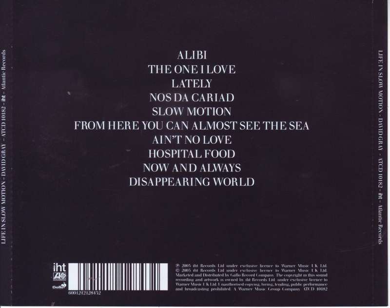 DAVID GRAY - Life in slow motion (CD) ATCD 10182 NM-