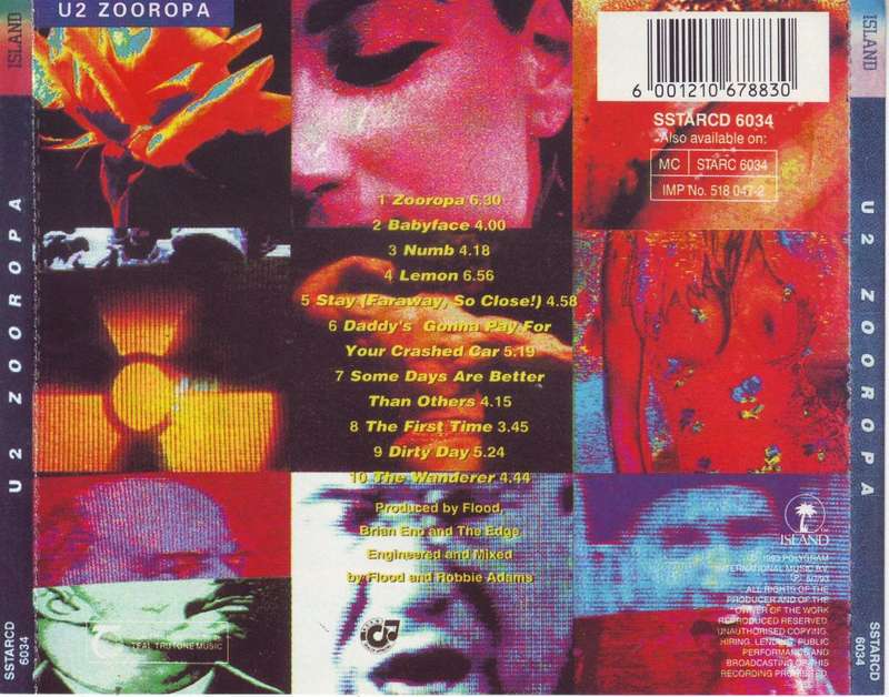 U2 - Zooropa (CD) SSTARCD 6034 EX