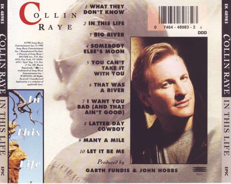 COLLIN RAYE - In this life (CD) EK 48983 NM-