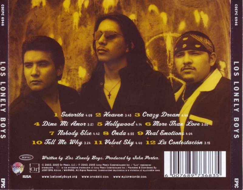 LOS LONELY BOYS - Los lonely boys (CD) CDEPC 6946 EX