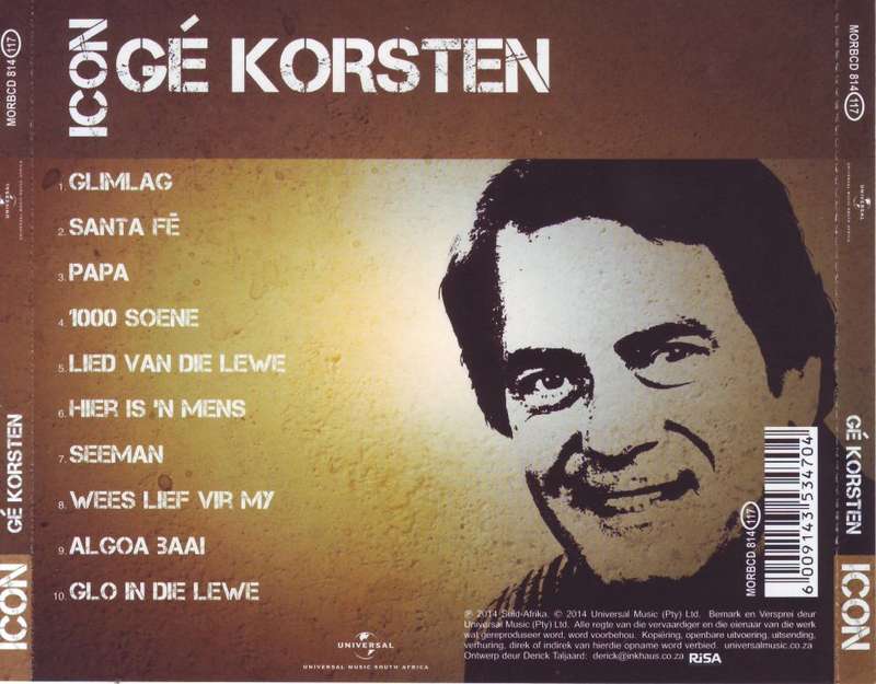 GE KORSTEN - Icon (CD) MORCD 814 NM (FREE BULK SHIPPING)