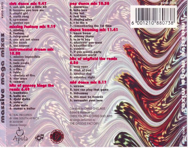 MASSIVE MEGA MIXES (CD, mixed) KVCD 5172 (FREE BULK SHIPPING)