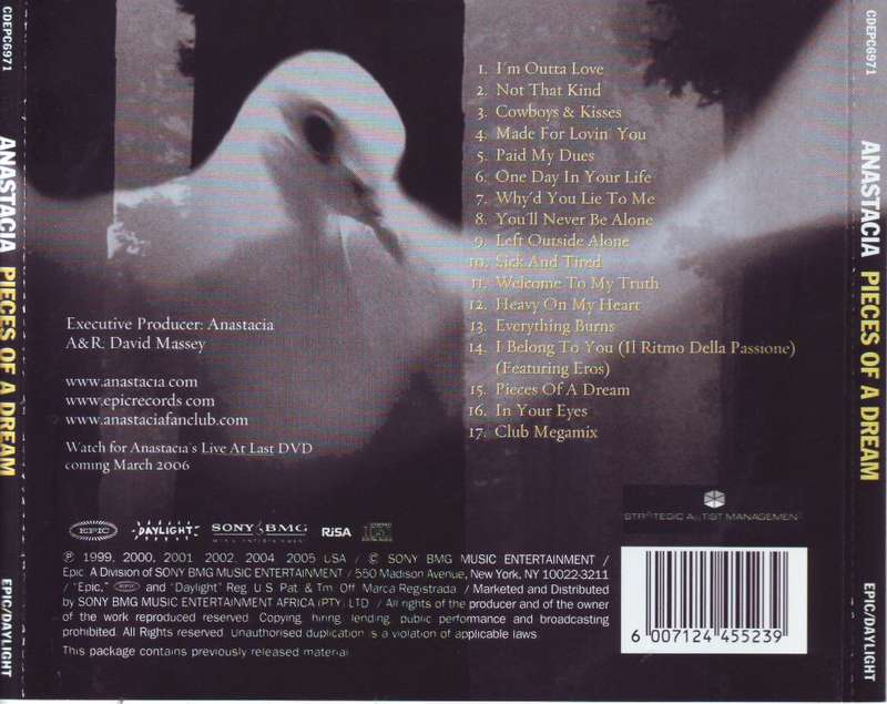 ANASTACIA - Pieces of a dream (CD) CDEPC6971 EX