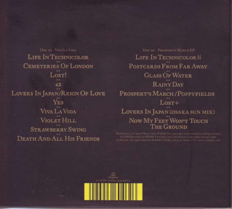 COLDPLAY - Viva la vida prospekt`s march edition (2 CD, digipak) 50999 266046 2 6