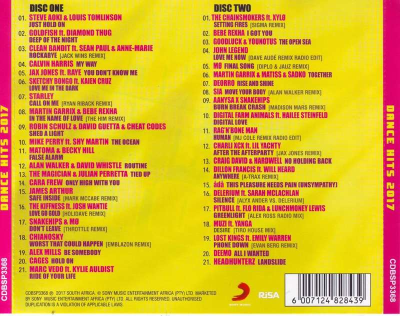 DANCE HITS 2017 - Compilation (double CD) CDBSP3368 6007124828439 NM-