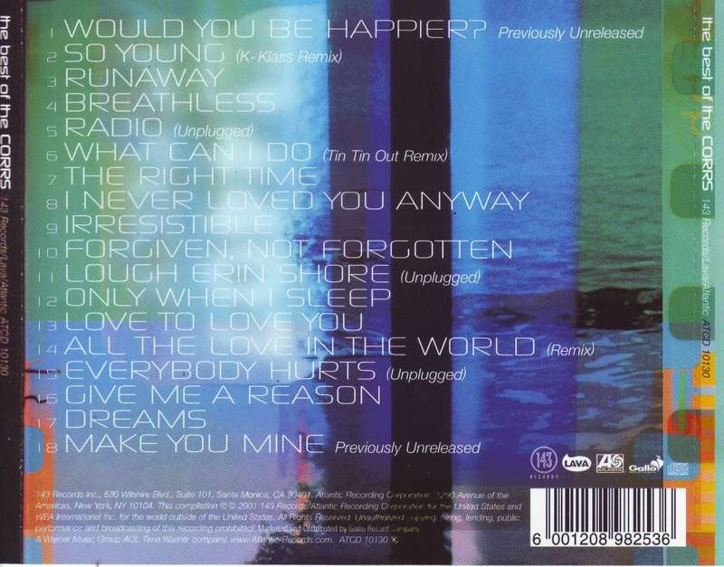 THE CORRS - The Best Of The Corrs (CD) ATCD 10130 NM-