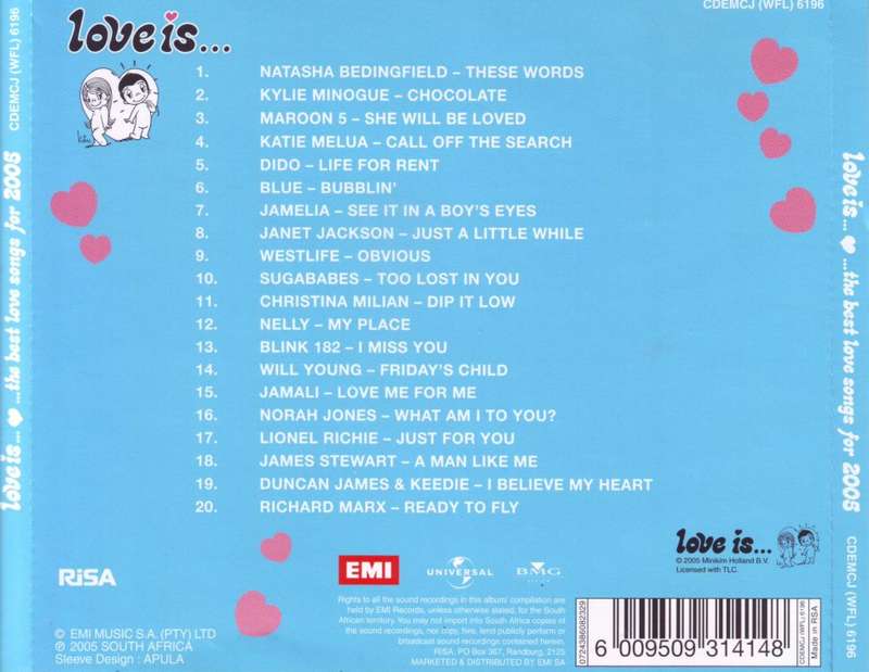 LOVE IS...THE BEST LOVE SONGS OF 2005 - Compilation (CD) CDEMCJ (WFL) 6196 NM