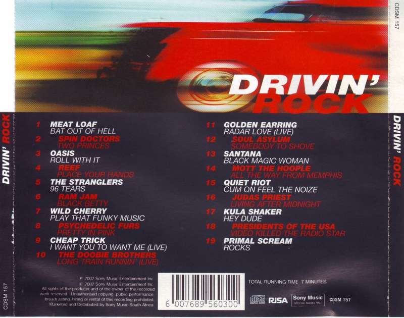 DRIVIN` ROCK - Compilation (CD) CDSM 157 EX