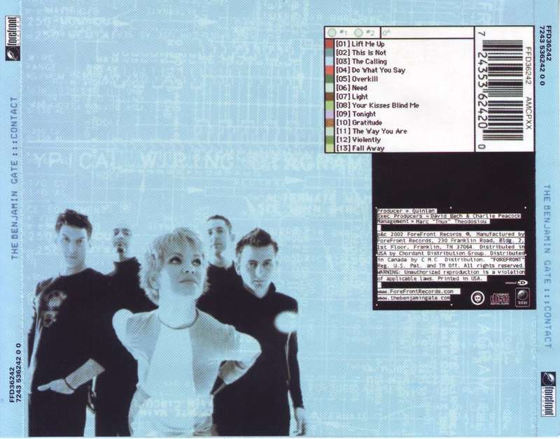 THE BENJAMIN GATE - Contact (CD)  FFD 36242 VG+ (R25 SALE)