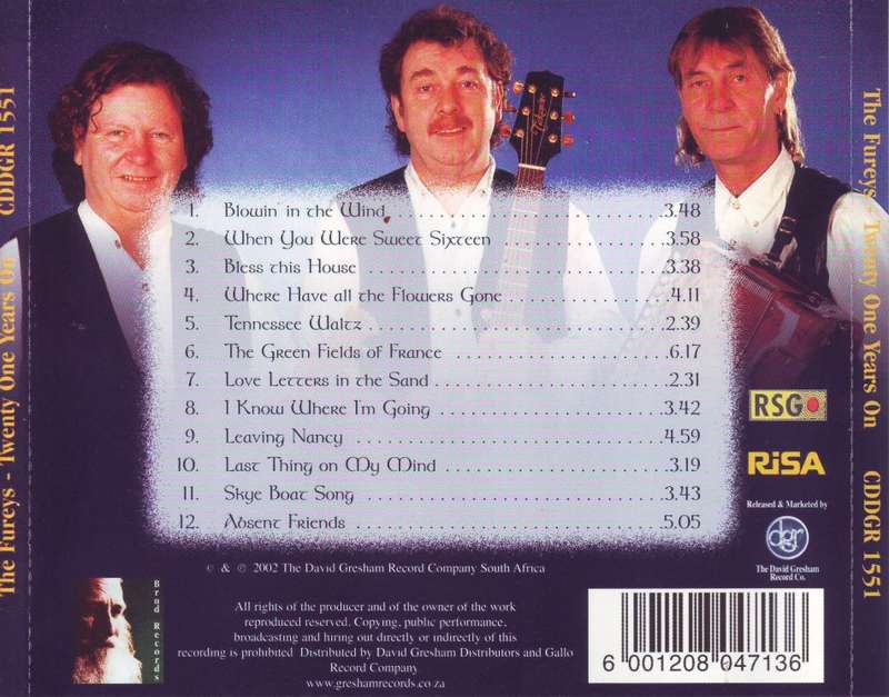 THE FUREYS - Twenty one years on (CD) CDDGR 1551 O NM-