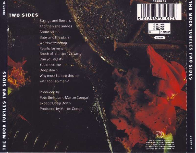 THE MOCK TURTLES - Two sides (CD)  CDSRN 31 NM-