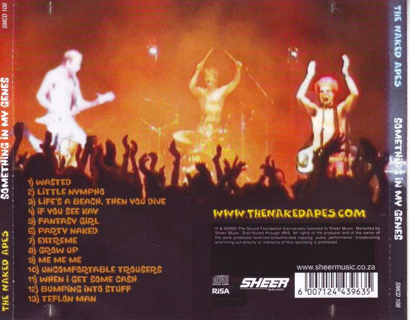 THE NAKED APES - Something in my genes (CD) SMCD 108 VG+ (R25 SALE)