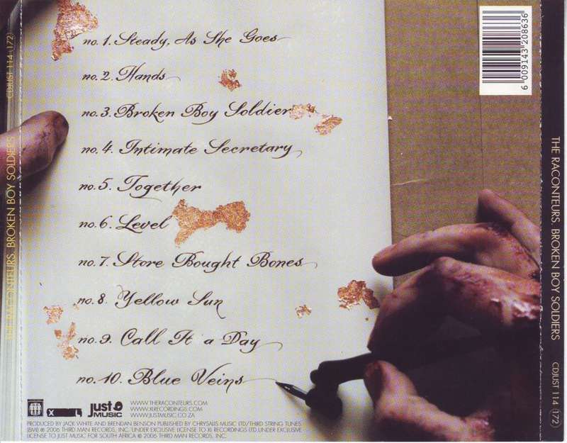 THE RACONTEURS - Broken boy soldiers (CD)  CDJUST 114 NM