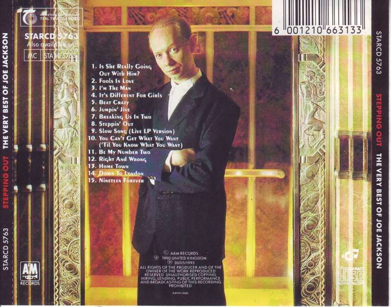 JOE JACKSON - Stepping Out: The Very Best Of Joe Jackson (CD) STARCD 5763  EX