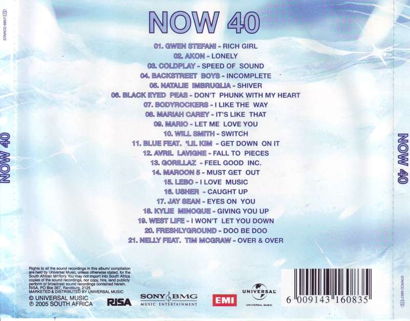 NOW 40 (SA) - Compilation (CD) STARCD 6957